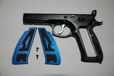 The DAA Aluminium Grips for the CZ SP01 Pistol